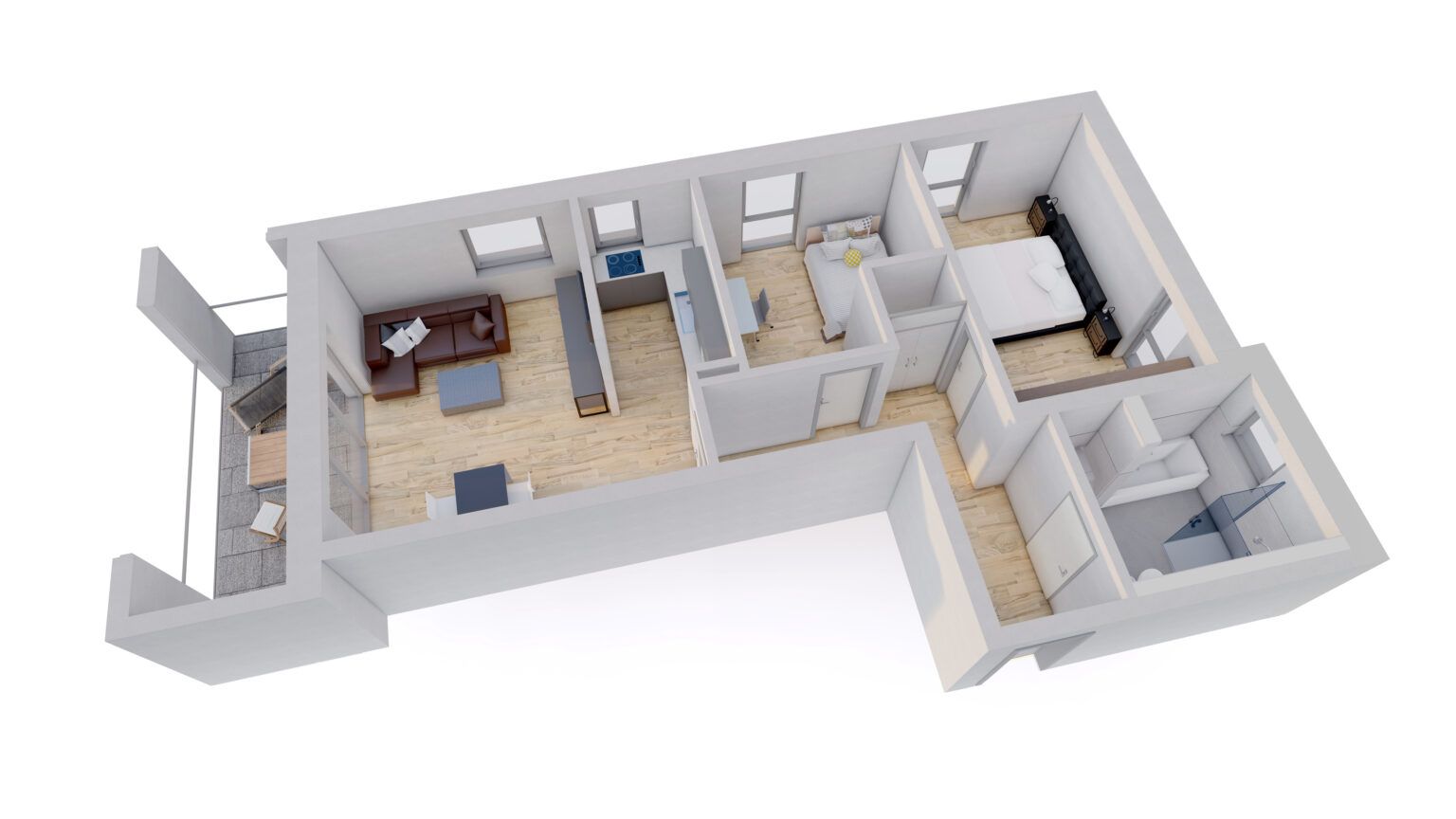 Wohnen in 94447 Plattling plattling wafw1 full render innen Kopie