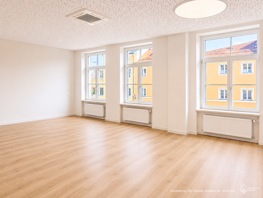 Umbaumaßnahmen durch Vermieter möglich ! Büro, Praxis mit großem Schaufenster in der Innenstadt ! - Visualisierung A, 1.OG, Vilshofen, Stadtplatz 36 - 02.06.2026 (59963)