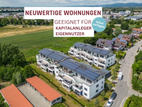 KFW Energieeffizienzhaus! Neuwertige 2-Zimmer Etagenwohnung mit großem Balkon!, 94315 Straubing, Etagenwohnung