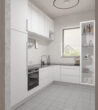 Neuwertige Wohnung im Energieeffizienzhaus 40 mit Aufzug! - Küche