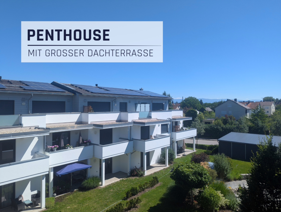 Unverbaubarer Ausblick! Penthouse Wohnung mit großer Dachterrasse! - . (63422)