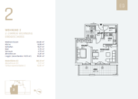 Grundriss Wohnung 2 - Moderne 2-Zimmer Erdgeschosswohnung (inkl. EBK) mit Terrasse und Garten!