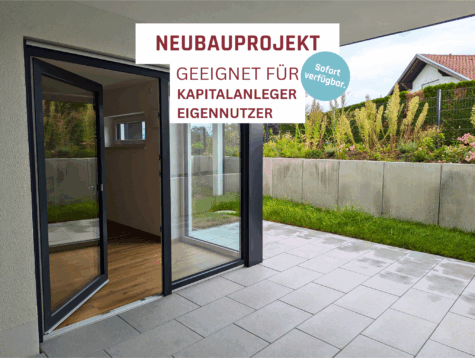 Neuwertige & moderne Erdgeschosswohnung mit Garten in ruhiger Wohnlage!, 94327 Bogen, Erdgeschosswohnung