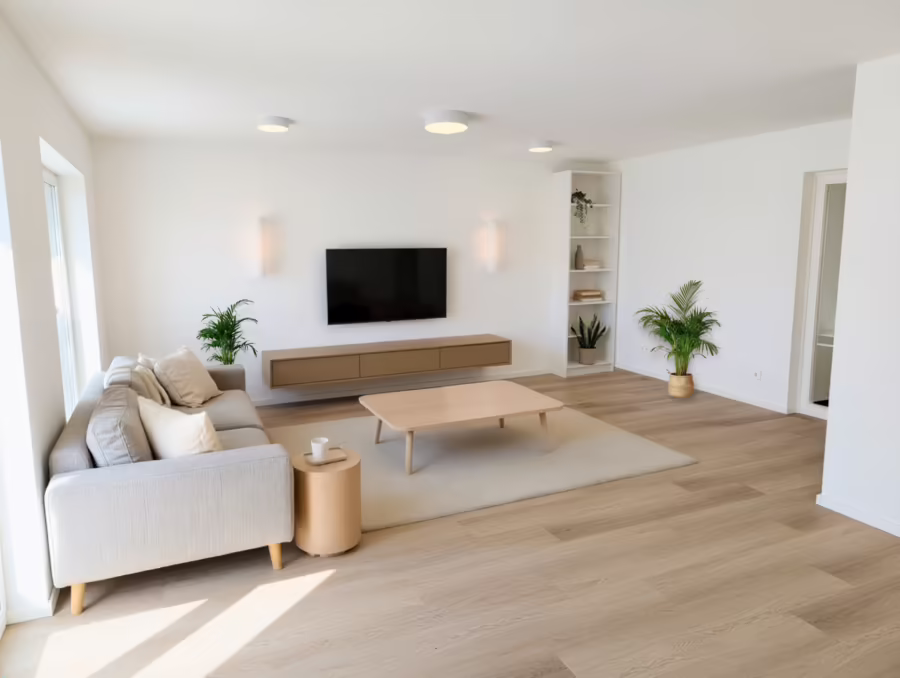 Ab sofort bezugsfertig! Neubauwohnung mit Balkon in gefragter Lage naher der Innenstadt! - Wohnen/Essen/Kochen (70522)