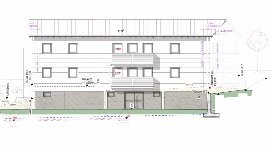 Baugrundstück mit Baugenehmigung für 6-Parteienhaus ! Attraktive Abschreibungsmöglichkeit ! - Ansicht (64951)