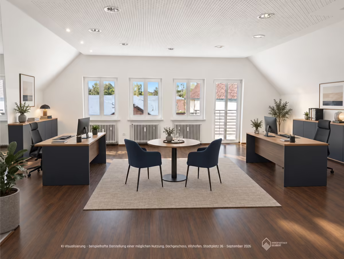 Büro - Praxis - Dachgeschoss - Visualisierung