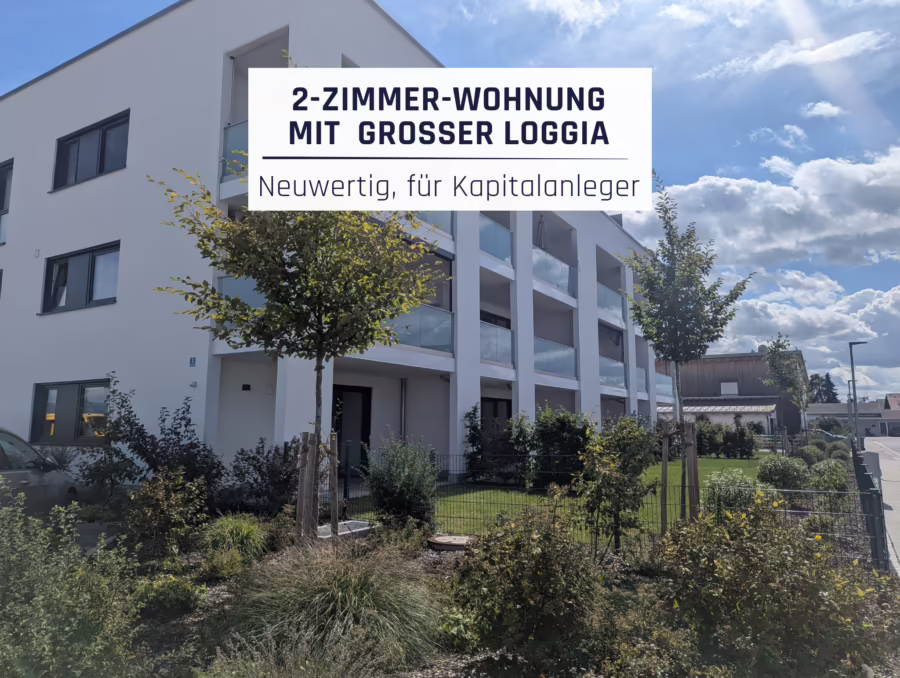 Barrierefreie 2-Zimmer Wohnung (inkl. EBK) mit Loggia in ruhiger Lage - Plattling_Vogelsangstr. 3_Neuwertige 2-Zimmer LOGGIA (72244)