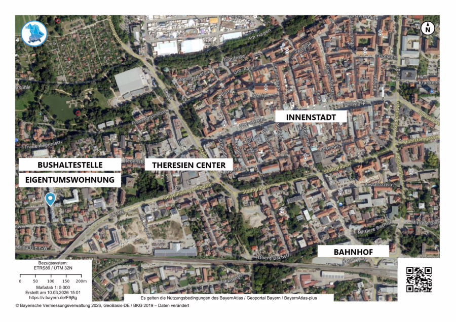 Nur 650 Meter zur Innenstadt ! Gepflegte 2-Zimmer Wohnung in ruhiger Lage ! - Lagebeschreibung (53634)
