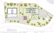 Grundriss EG - Neubau - Baugrundstück für neun Wohneinheiten in ruhiger Siedlungslage in Pfarrkirchen !