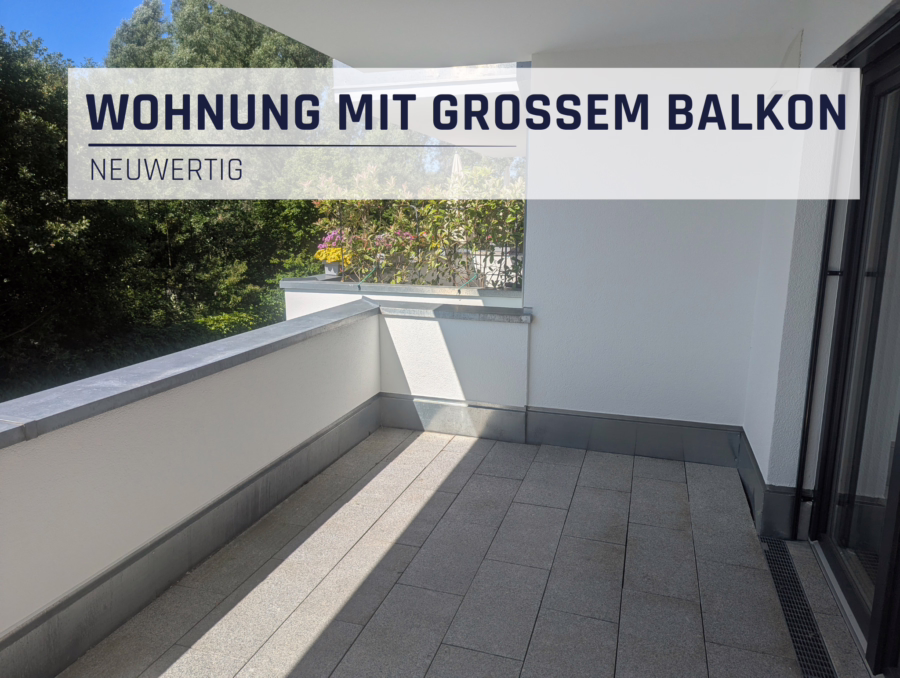 Neuwertige 3-Zimmer Wohnung mit großem Balkon ! - . (63770)