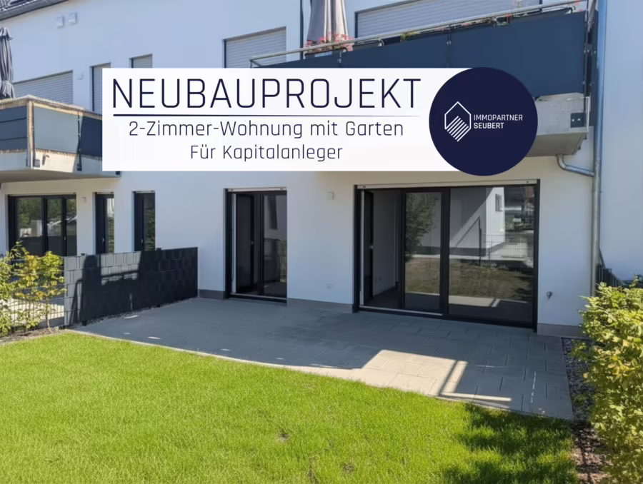 Neubauprojekt ! Zentrumsnahe und moderne 2-Zimmer Gartenwohnung! - Garten (66814)