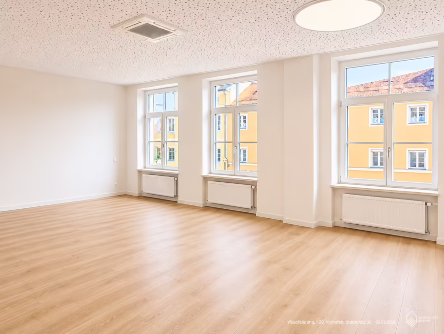 Als Anlage oder zur Selbstnutzung ! Bürogebäude mit großem Schaufenster in 1A Lage ! - Visualisierung (69826)
