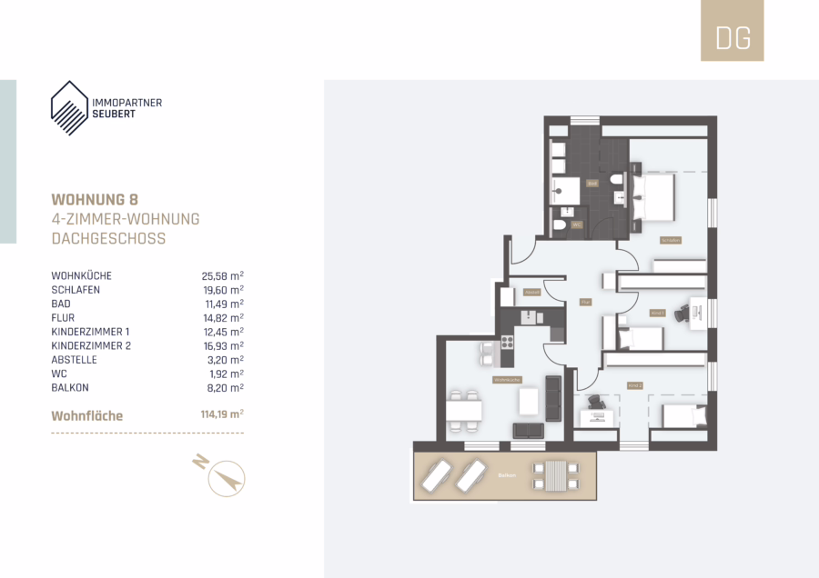 Neubau KFW 40 QNG Energieeffizienzhaus mit acht Wohneinheiten in der Kernstadt Straubing! - Wohnung_08 (47803)