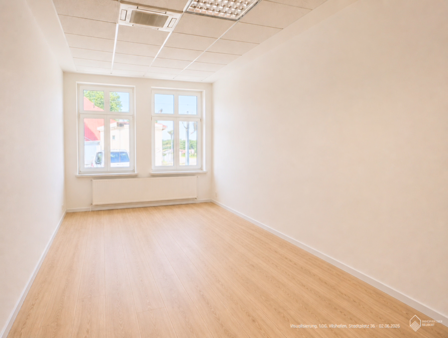 Umbaumaßnahmen durch Vermieter möglich ! Einzelhandelsfläche mit großem Schaufenster ! - Visualisierung D, 1.OG, Vilshofen, Stadtplatz 36 - 02.06.2026 (59980)