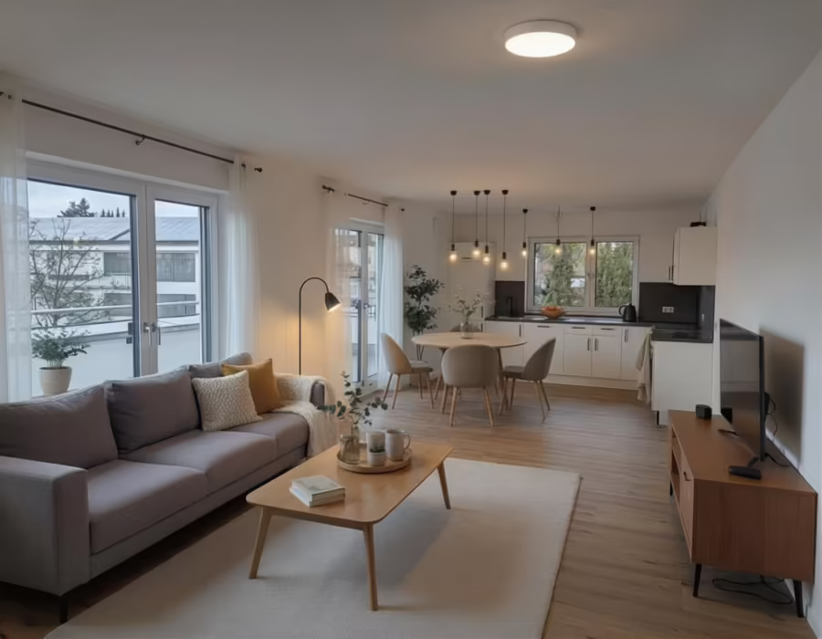 JETZT AFA 5% sichern! Neubauwohnung mit Aufzug und groĂźer Dachterrasse! - Wohnen/Essen/Kochen (68800)