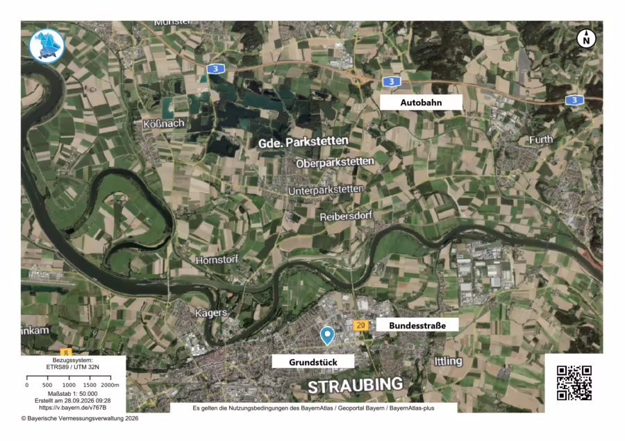 Baugrundstück für Apartmenthausbebauung ca. 130 Apartments mit Option Café/Bäcker - Lagebeschreibung (69968)