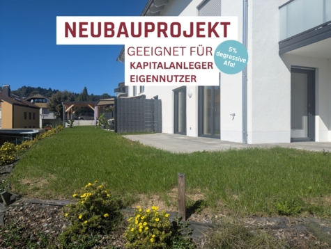 Einmaliger Ausblick in ruhiger Lage! Neubauwohnung mit Balkon in Süd-West Ausrichtung!, 94469 Deggendorf, Etagenwohnung