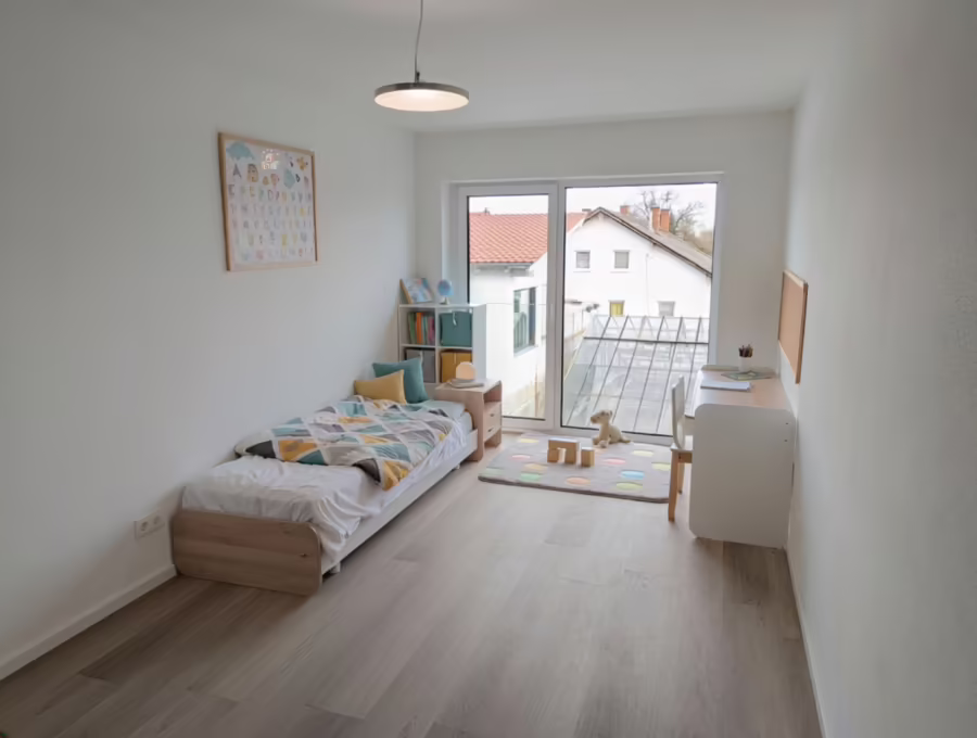 Neubauwohnung mit Balkon in gefragter Lage naher der Innenstadt! - Kinderzimmer (70663)