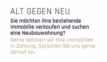 Neubauprojekt ! Zentrumsnahe und moderne 2-Zimmer Gartenwohnung! - Alt gegen Neu (65689)