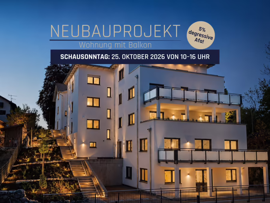 Kommen Sie gerne zum Schausonntag am 25. Oktober – Adresse in der Objektbeschreibung - Immobilie (72777)