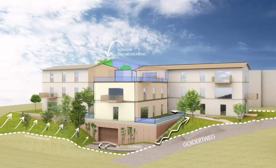 Bauträgergrundstück für 16 WE in Deggendorf! - Visualisierung (65798)