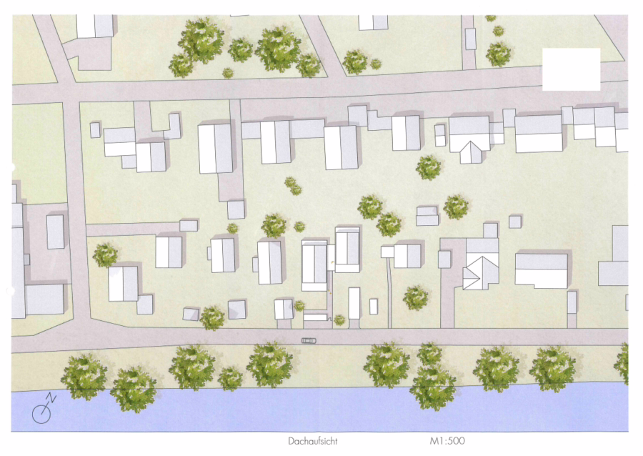 Rarität an der Isar! Baugrundstück mit genehmigtem Vorbescheid in begehrter Lage! - Dachaufsicht (50191)