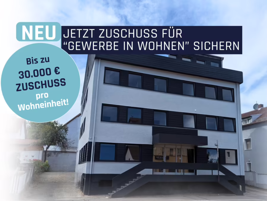 Stadthaus mit 26 Zimmer (alt. 18 Apartments) für Mitarbeiterunterkunft/serviced Apartments/etc ! - 30.000 € ZUSCHUSS (66115)