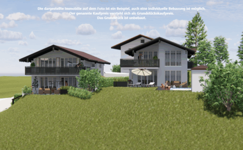Rarität am Chiemsee! Grundstück mit traumhafter Aussicht auf den Chiemsee!, 83233 Bernau am Chiemsee, Einfamilienhaus
