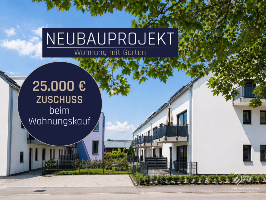 Neubauprojekt ! Zentrumsnahe und moderne 3-Zimmer Gartenwohnung! - Wohnung mit Garten (56117)